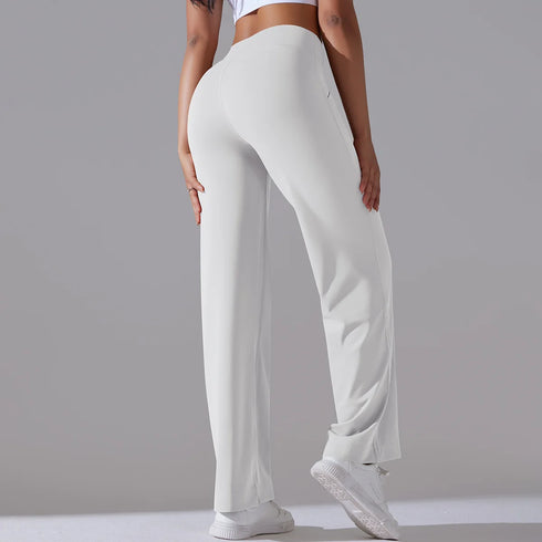 Women's High Waist Straight Leg Loose Pants